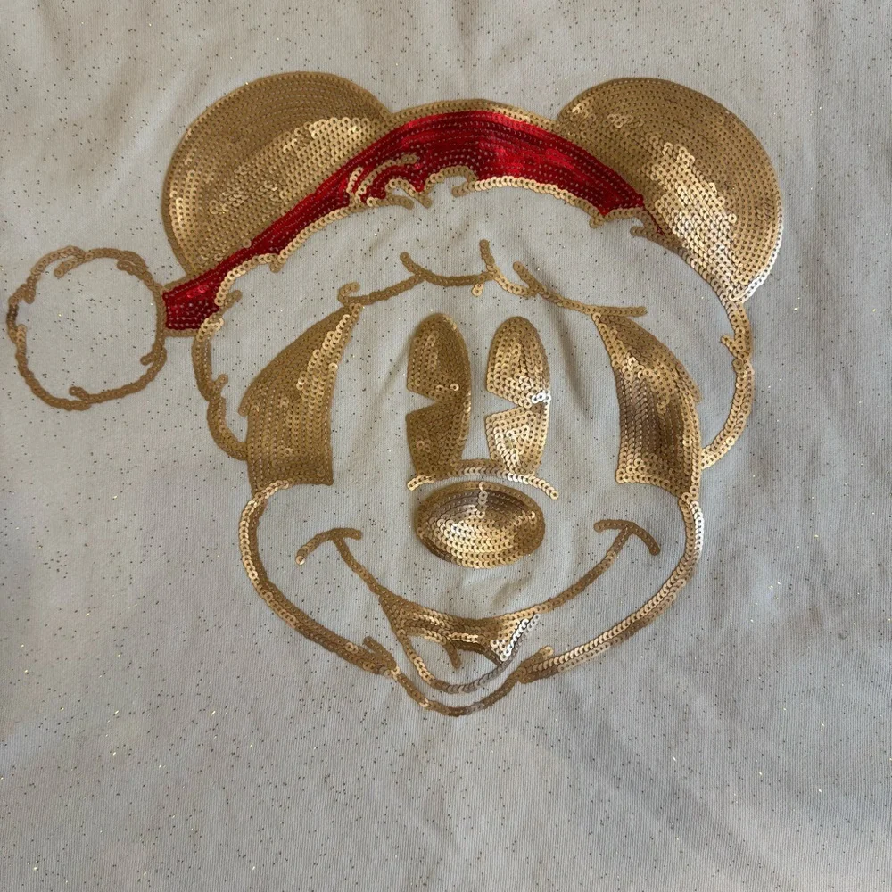 Walt Disney World Mickey Mouse Santa Pullover Christmas Spirit Jersey Size XL - Picture 3 of 9